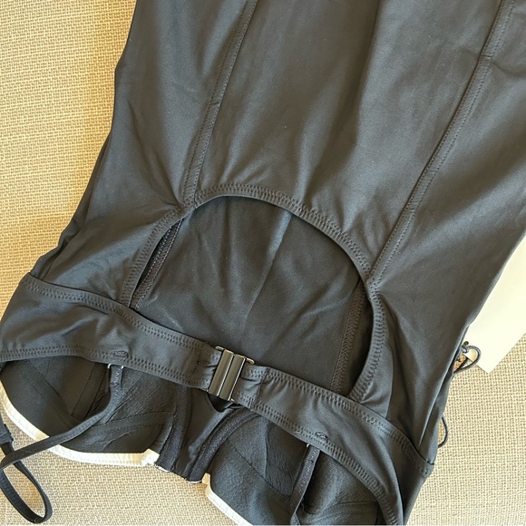 NWT Staud Maeve Swim Dress - Blk/Whit - Picture 9 of 10